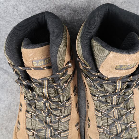 Hi Tec Shoes Mens 12 Hiking Boot Leather Waterproof Lace Up Combat Utility Brown